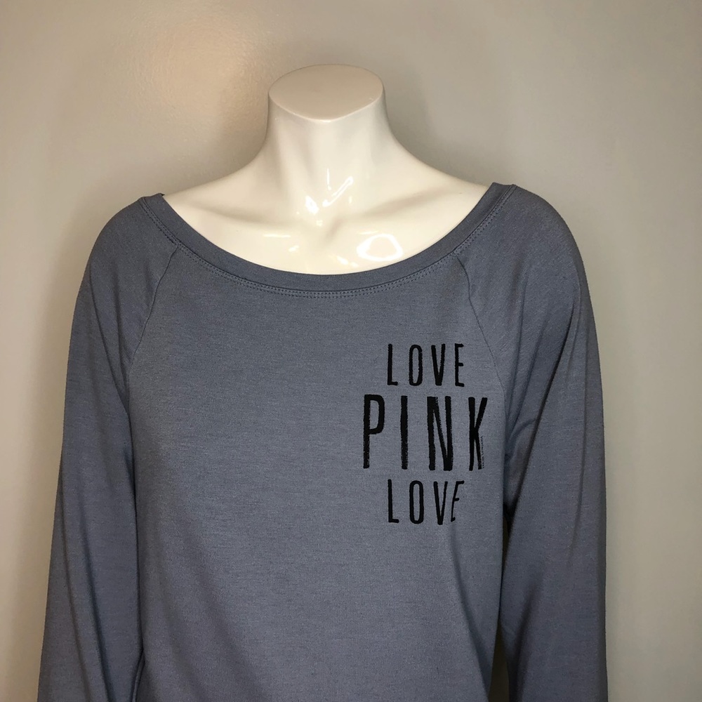 Pink sweatshirt medium gray size xs - Picture 4 of 8